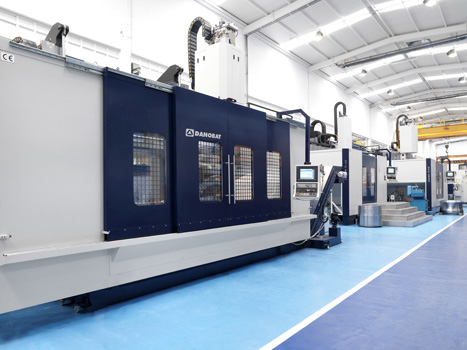 Turning Danobat VTC centers can machine parts up to 6,000 mm in diameter, and a maximum altitude of 4,500 mm