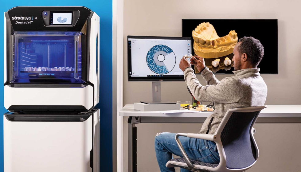 La nueva impresora 3D de Stratasys para el mercado dental maximiza la productividad en poco espacio