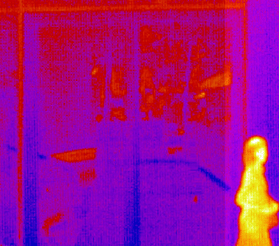 Ejemplo de seales infrarrojas que emite la cmara termogrfica