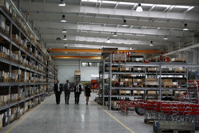 El equipo directivo de Kongskilde en la nueva f�brica de Polonia