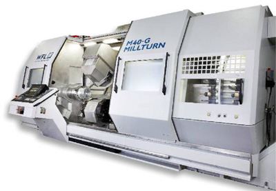 Millturn turning-bore-milling centers can machine a piece in a single operation