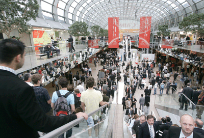 Aspecto de un pabelln en Drupa 2008