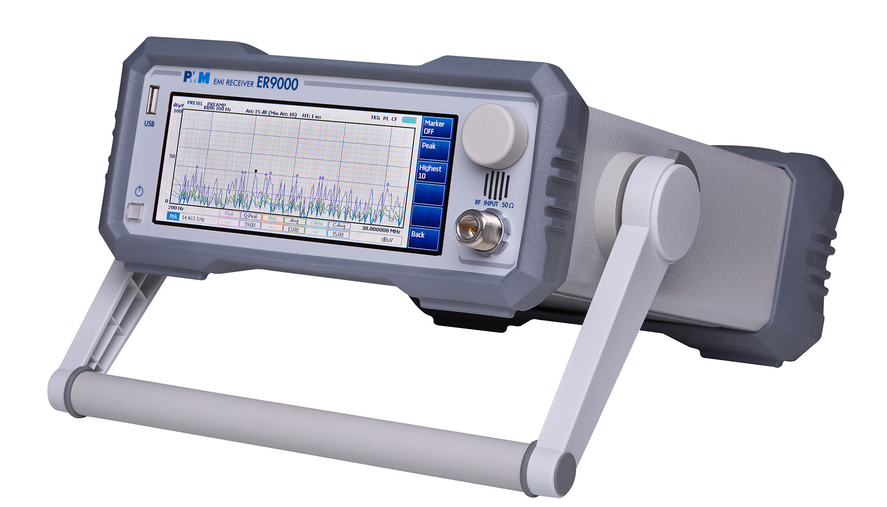 PMM ER9000, receptor FTT de alto rendimiento conforme con CISPR 16-1-1 de 10 kHz a 3 GHz