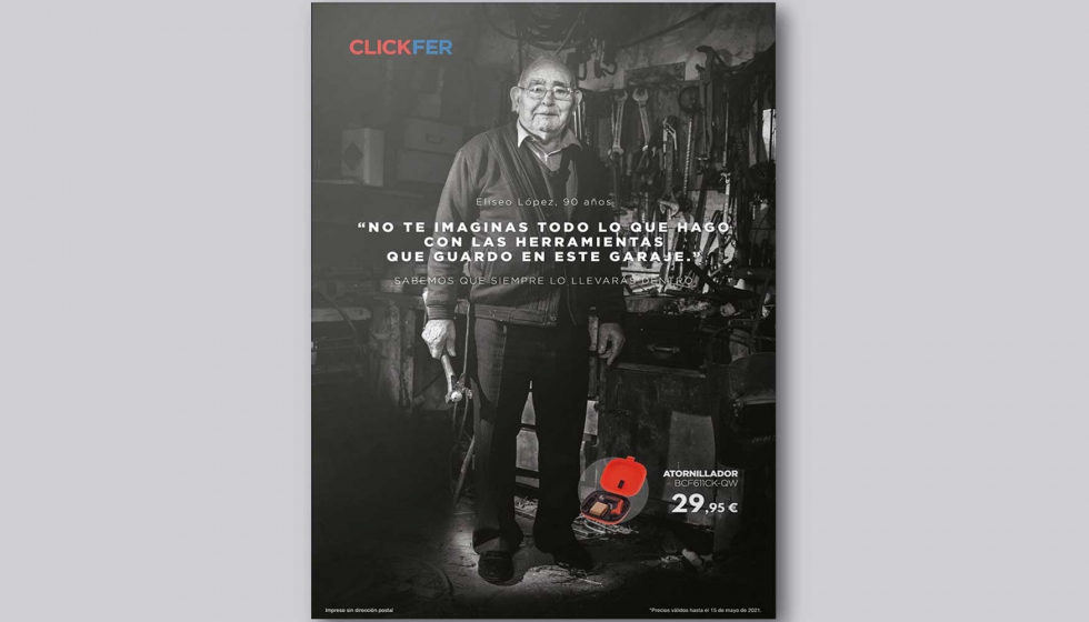 Portada del nuevo folleto de Clickfer