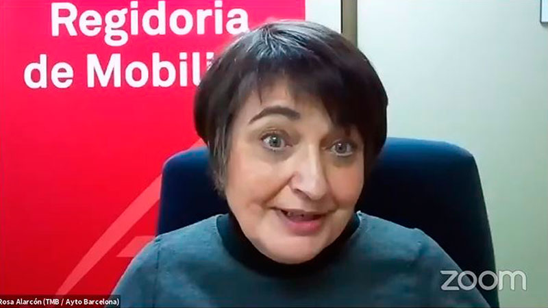 La concejala de Movilidad del Ayuntamiento de Barcelona y presidenta de Transportes Metropolitanos de Barcelona (TMB), Rosa Alarcn...