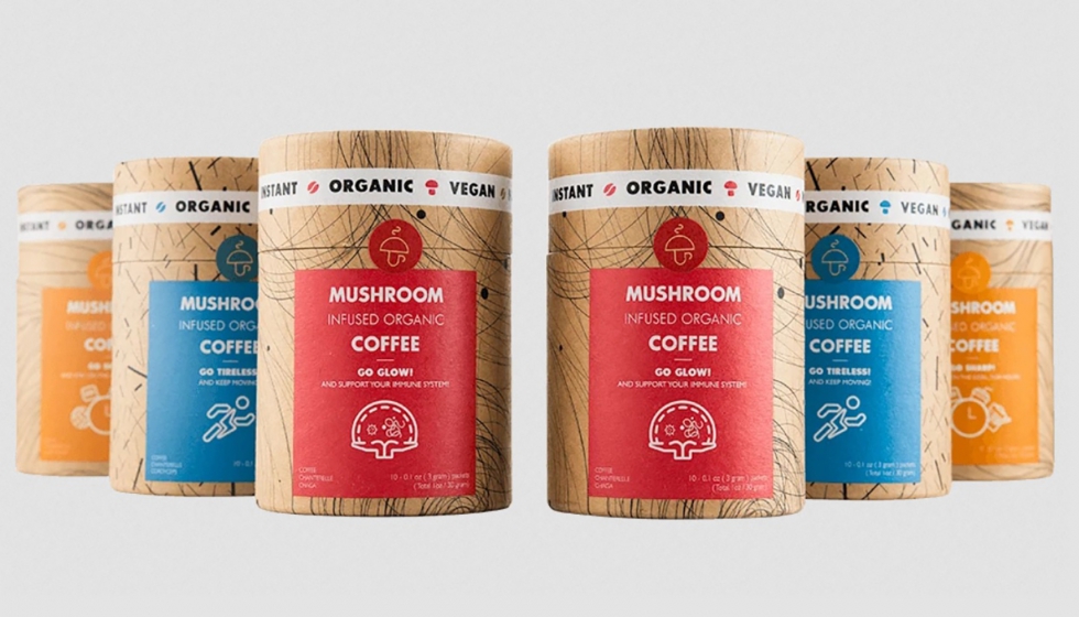 Caf vegano y orgnico Mushroom Cups