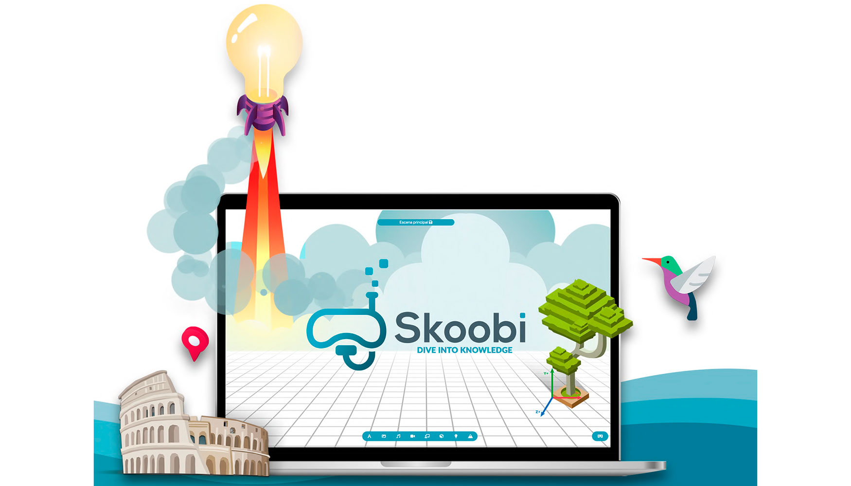 Skoobi es una plataforma 100% online accesible desde un porttil, tablet o gafa RV