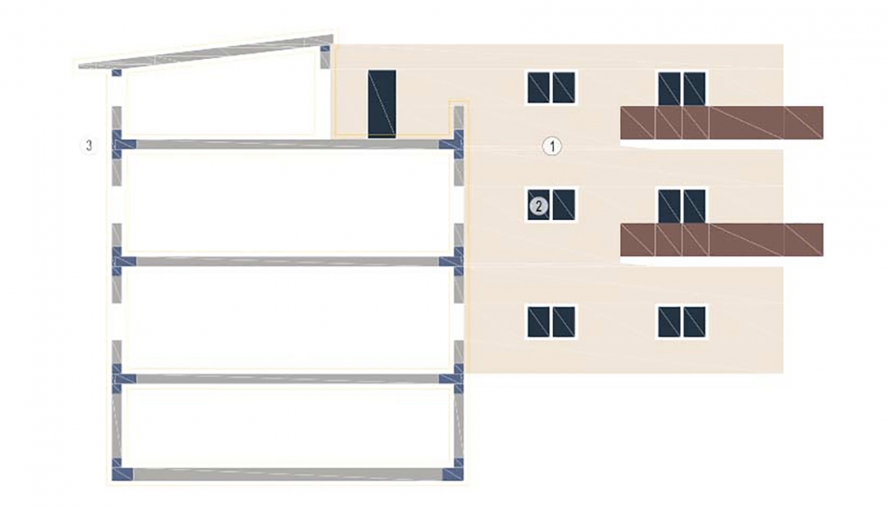 Figura 1: Envolvente trmica, cerramientos opacos, huecos y puentes trmicos
