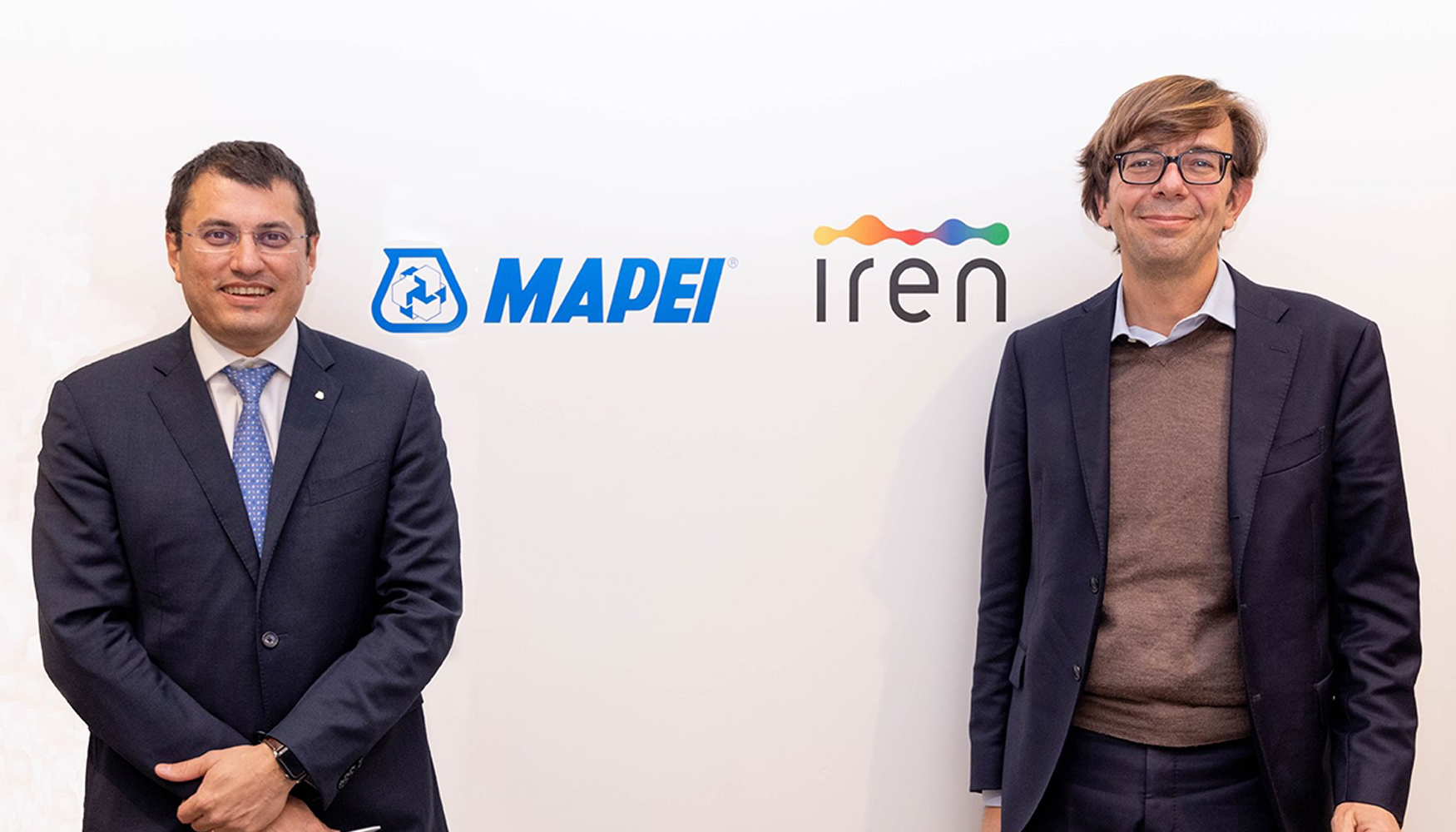Marco Squinzi, CEO de Mapei, y Massimiliano Bianco, director general de Iren