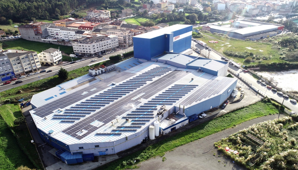 Instalacin autoconsumo fotovoltaico de EDF Solar para Pescanova en Arteixo
