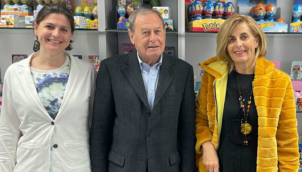 Irene Rubini, subdirectora general; Julio Rubini, presidente, y Mnica Plaza, directora de Dolci Ibrica