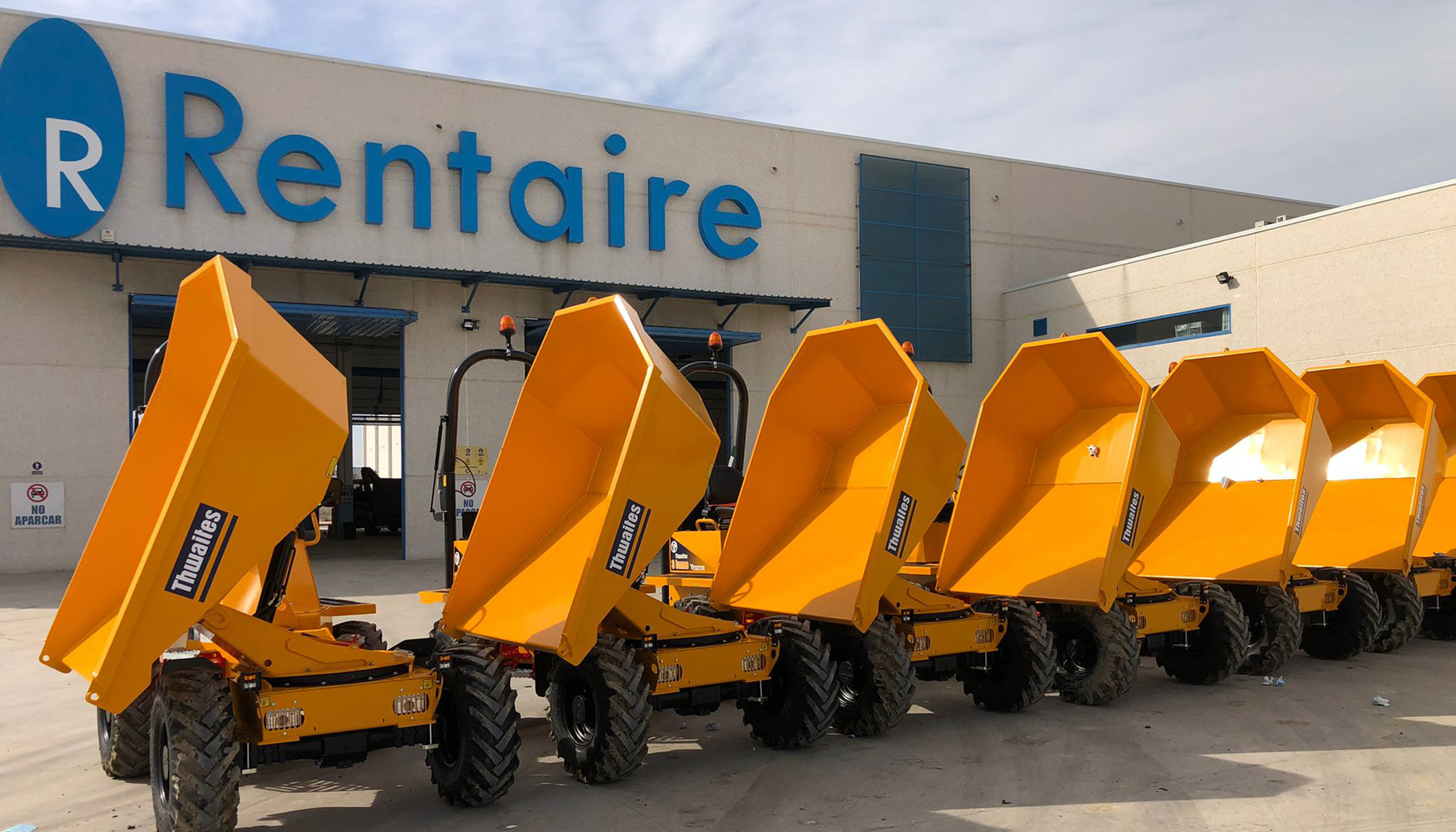 Dumpers Thwaites incorporados a la flota de alquiler de Rentaire