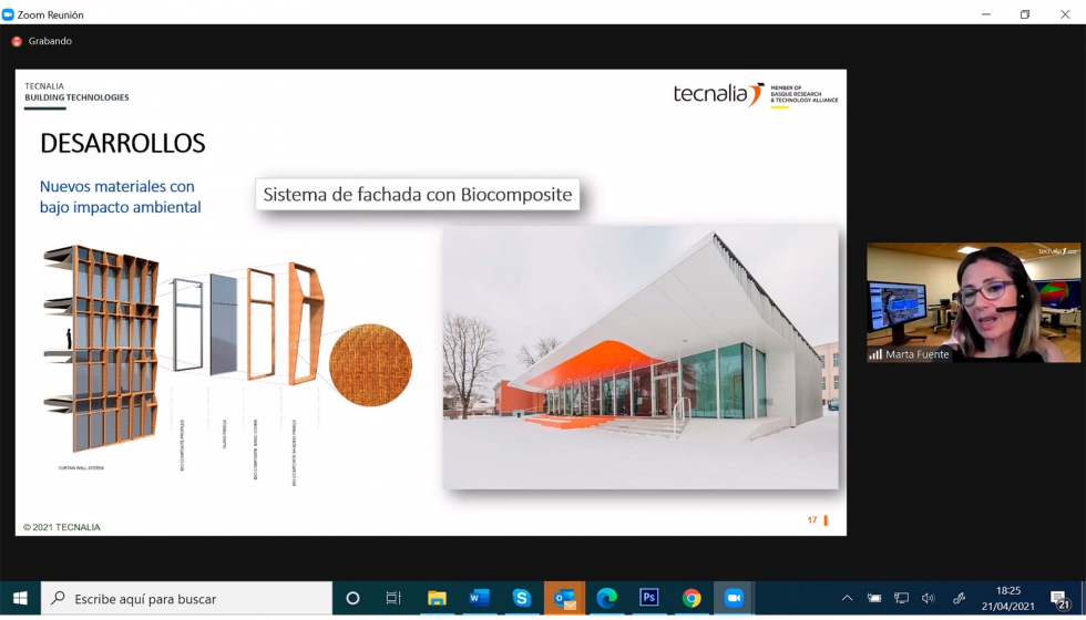 Marta Fuente, building acoustics leader en Tecnalia, en su presentacin