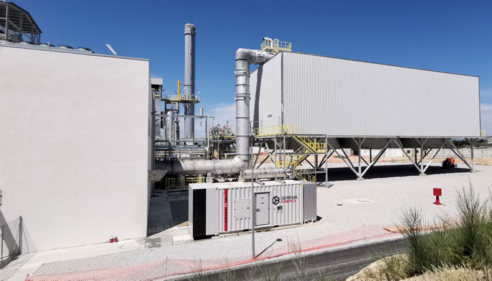 Grupo electrgeno de Genesal Energy en una planta de biomasa en Portugal