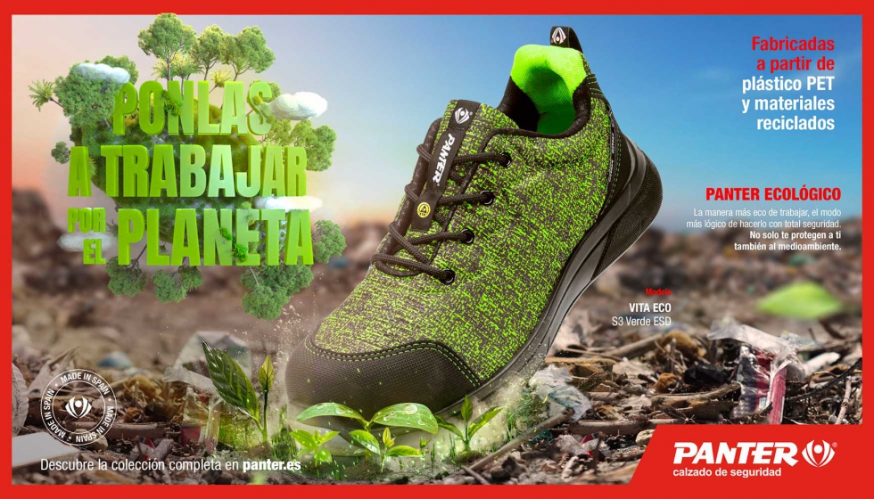 botella de plástico a calzado de ecológico - Protección