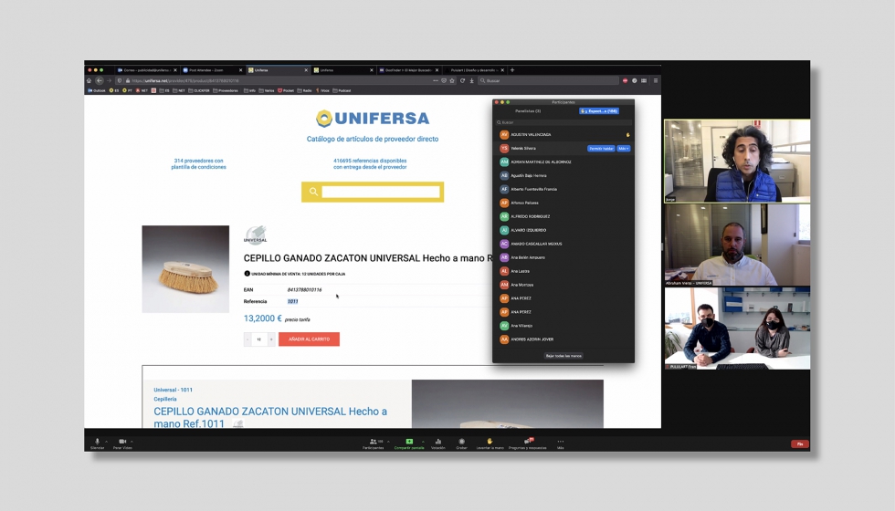 Momento de la presentacin de la nueva plataforma de Unifersa