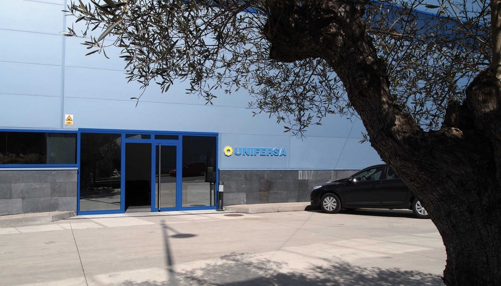 Entrada principal de las actuales instalaciones de Unifersa en Fene (A Corua)