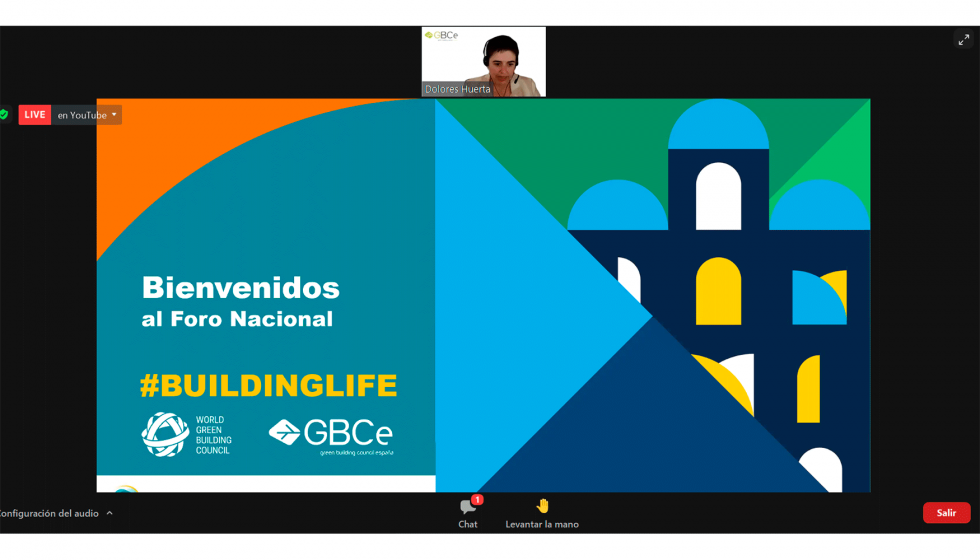 Dolores Huerta, directora general de GBCe present y moder la primera sesin del Foro BuildingLife