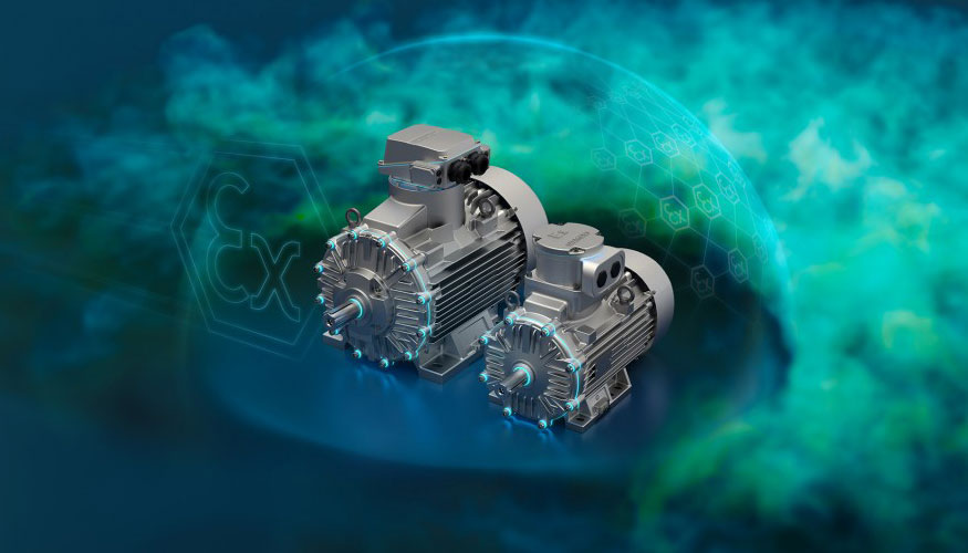 Los motores antideflagrantes de la familia de baja tensin Simotics XP de Siemens estn ahora disponibles en toda la gama de potencias de 0...