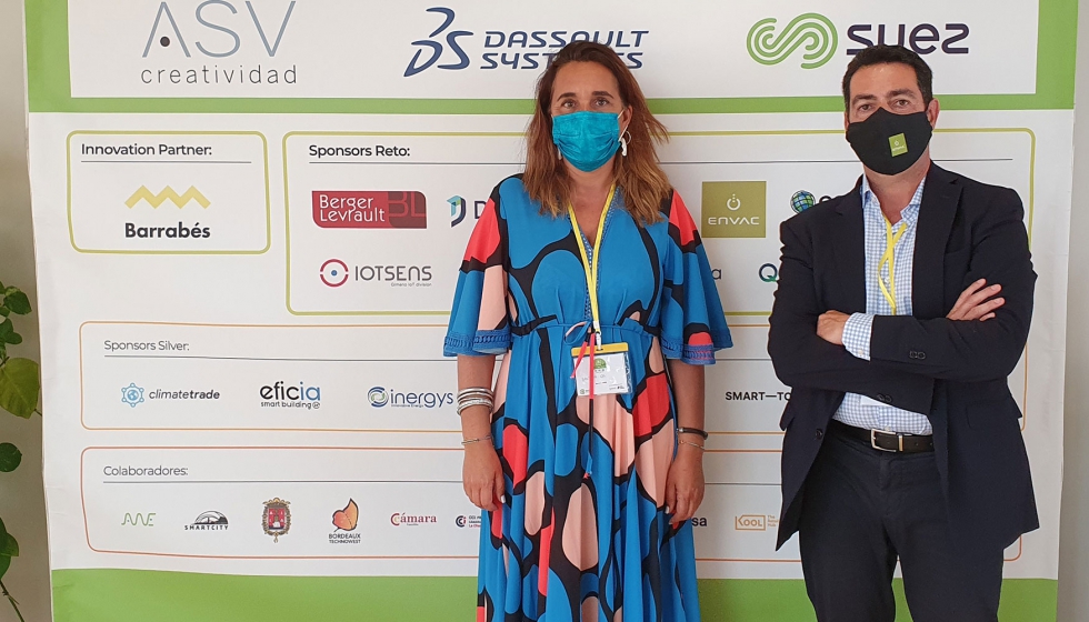 Sandrine Gil, fundadora de Connect Clean, y Csar Moris, director comercial de Envac Iberia