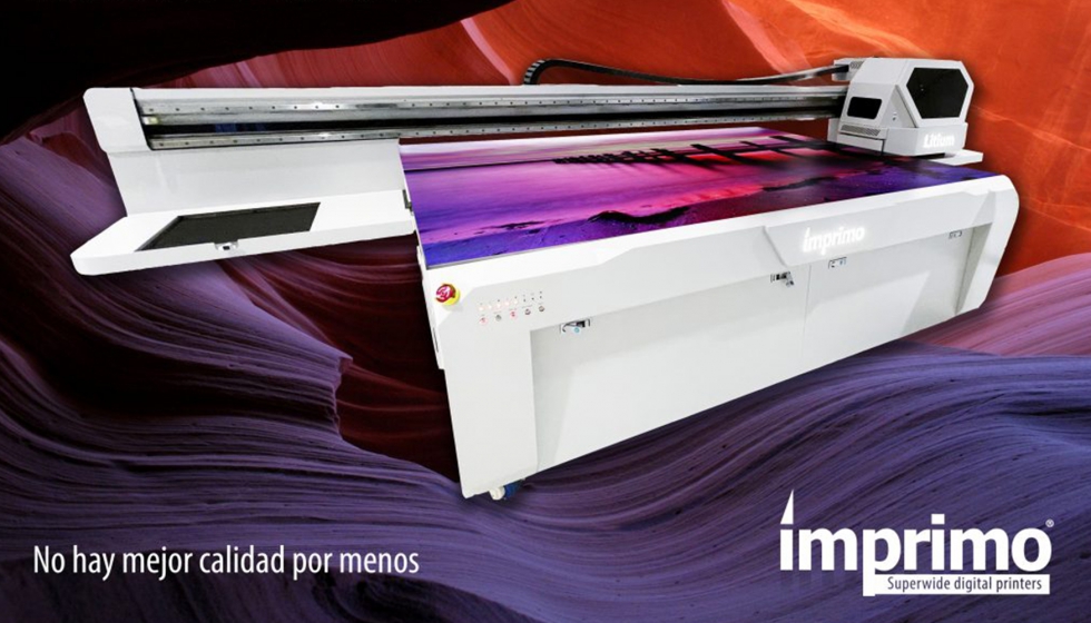 La nueva Imprimo Litium es una impresora UV LED de cama plana de 250 x 130 cm con tecnologa HS para impresin de desniveles...