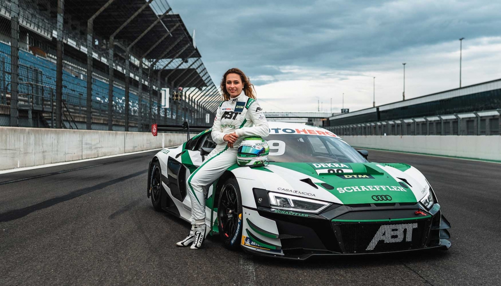 Sophia Flrsch es una de las embajadoras de la marca Schaeffler y perseguir la consecucin de puntos en un Audi R8 LMS GT3 equipado con Space Drive...