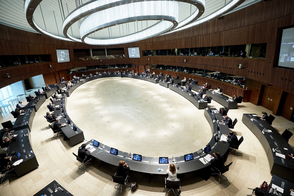 Mesa redonda del Consejo de ministros de Agricultura de la Unin Europea celebrado hoy en Luxemburgo