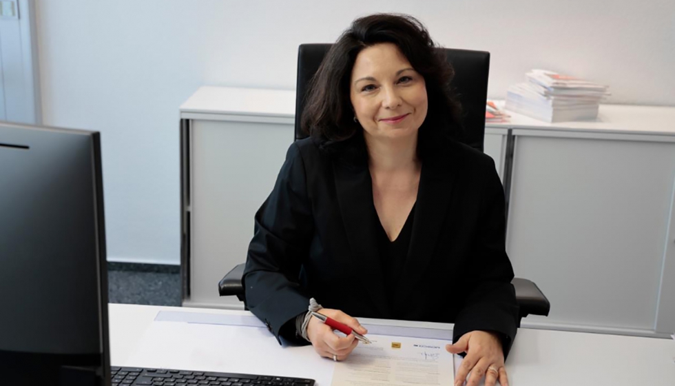 La directora general de Mosca, Simone Mosca, en la firma de la WIN-Charta el 21 de mayo de 2021