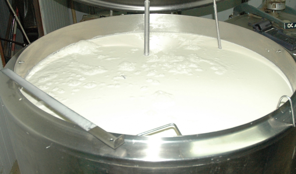 Leche de tanque en una explotacin ovina