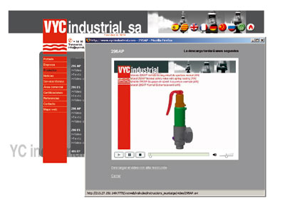 Vyc Industrial dispone ahora tambin de vdeos comprimidos, para una descarga ms rpida