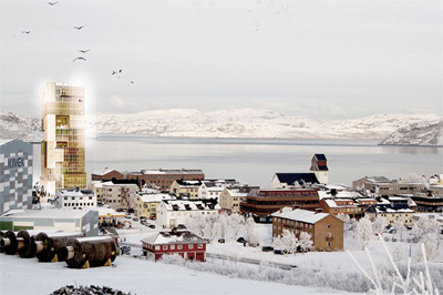 Kirkenes wooden tower will house a cultural centre and the headquarters of regional authority