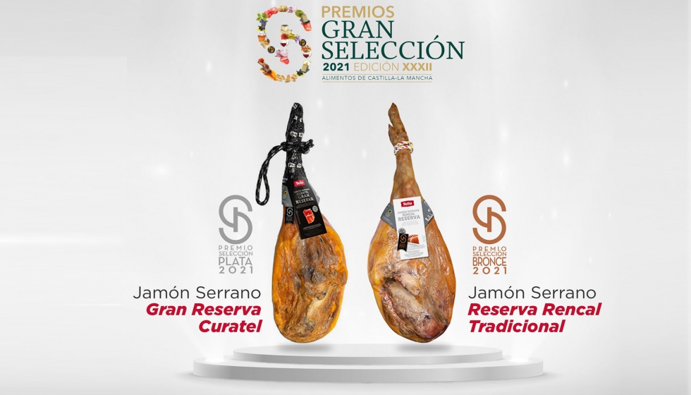 Grupo Tello ha obtenido la plata con el Jamn Serrano Gran Reserva Curatel y el bronce con Jamn Serrano Reserva Rencal Tradicional...