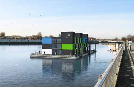 La casa flotante de Hamburgo pone de manifiesto que la climatizacin es posible sin las fuentes de energa convencionales como el petrleo y el gas...