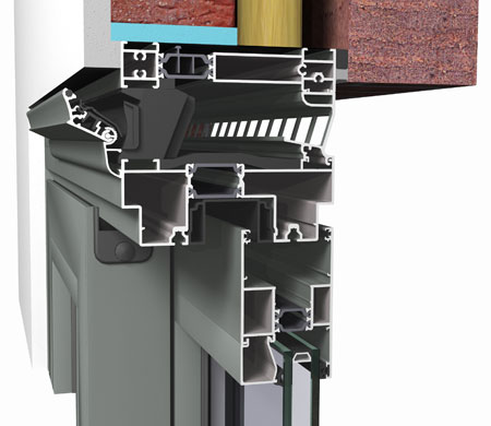 Without insulating extras, isolation of 2.90 W/mK values are achieved with this system