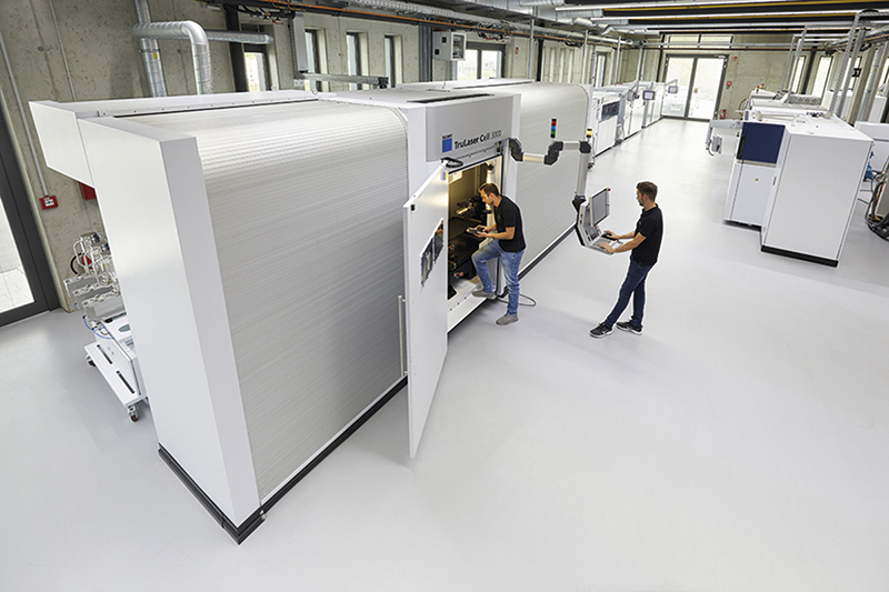 Pura impresso em 3D: o centro de fuso de metais por laser, que agora tem 13 equipamentos de fabrico aditivo, est em plena utilizao...