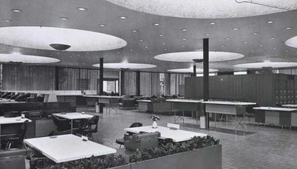 Eero Saarinen - Irwin Union Bank and Trust Company, Columbus, Indiana, 1954