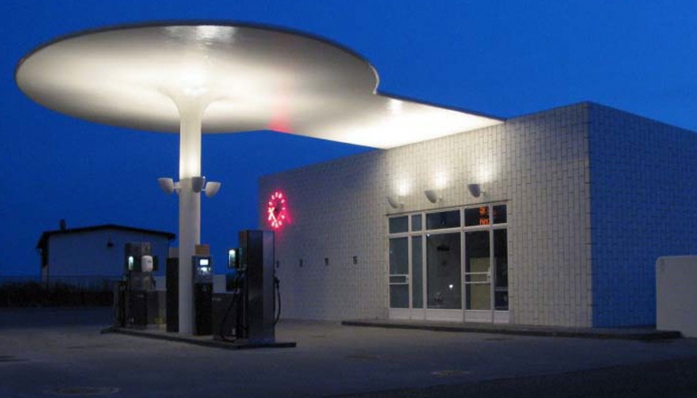 Arne Jacobsen  Gasolinera, Klampenborg, 1938