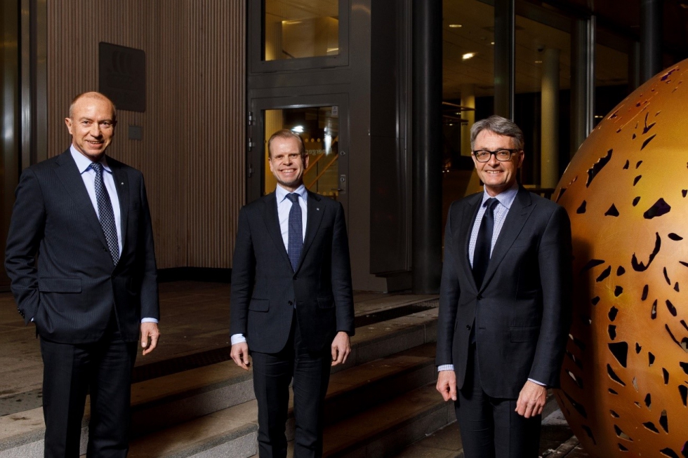 CEOs de Statkraft, Yara y Aker. De izquierda a derecha: Christian Rynning-Tnnesen, Svein Tore Holsether y yvind Eriksen. Autor: Ole Walter Jacobsen...