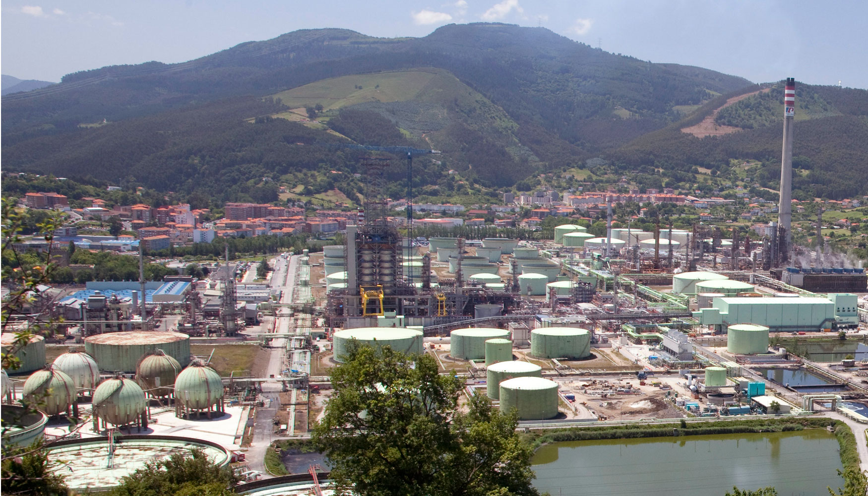 Imagen del complejo industrial de Petronor, ubicado en la localidad vizcana de Muskiz