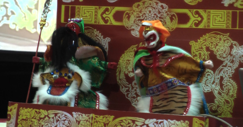 Las famosas marionetas taiwanesas tambin fueron protagonistas de la feria. Esta vez, por estar totalmente automatizadas...