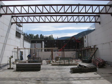 The works in the new Auditorium was completed at the end of this year