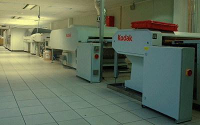 Sistema Kodak Prinergy Connect en las instalaciones de Moderna