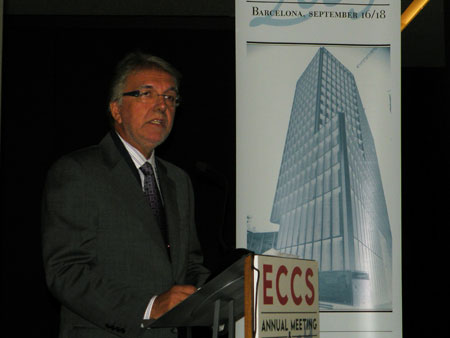 Delriu, durante su intervencin en el ECCS Annual Meeting & Congress