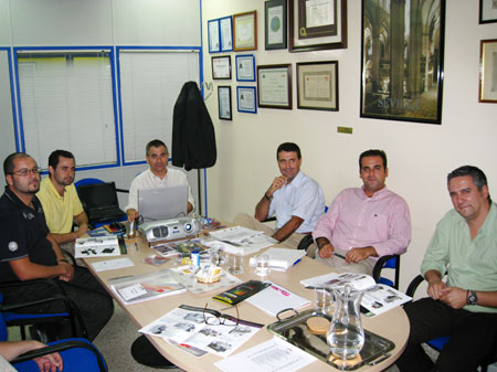 Miembros de ambas empresas, en una de las sesiones de formacin en las instalaciones de Codisur