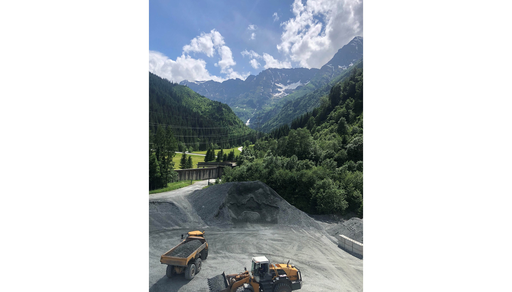 Vista area de la mina de Tungsteno de Wolfram en Mittersill, Austria, donde Tomra ha instalado dos clasificadoras COM Tertiary XRT...