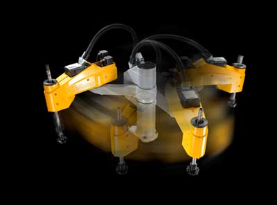 The ultrafast robot TS80 has a repeatability of 0.01 mm
