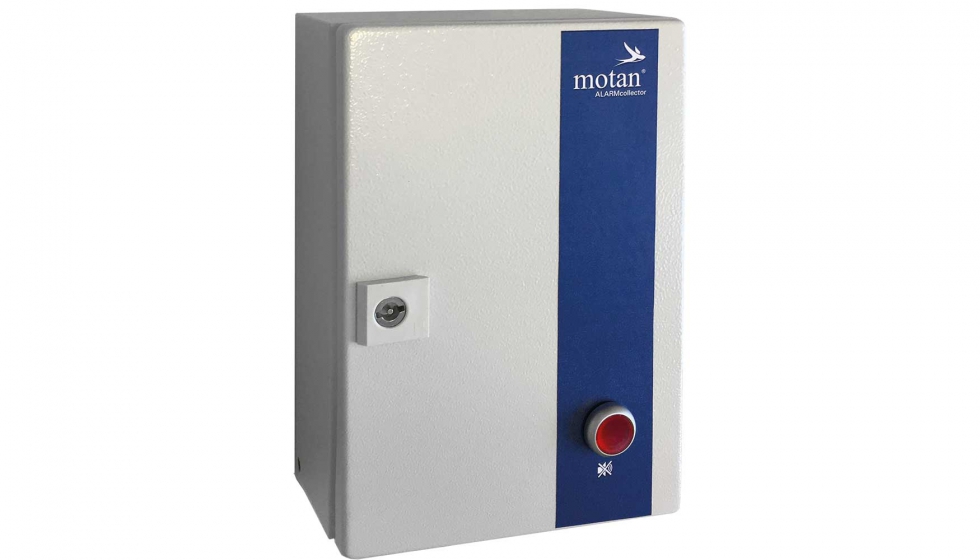 Como solucin sencilla y rentable, la caja del ALARMcollector ofrece tambin conexiones para seales de alarma pticas y acsticas...