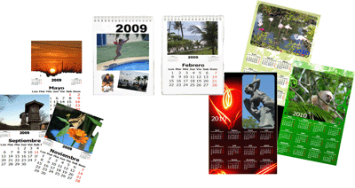 Con bizPhoto Software se pueden crear calendarios, copia ndice, fotos carnet, foto revistas, tarjetas de navidad y de visita, postales...