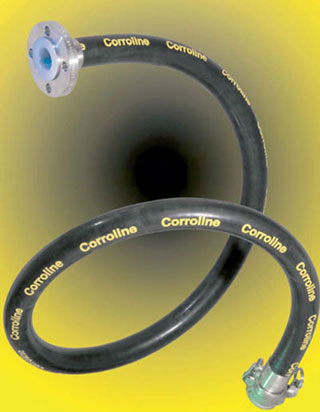 Imagen de la manguera Corroline, pensada para procesamientos qumicos