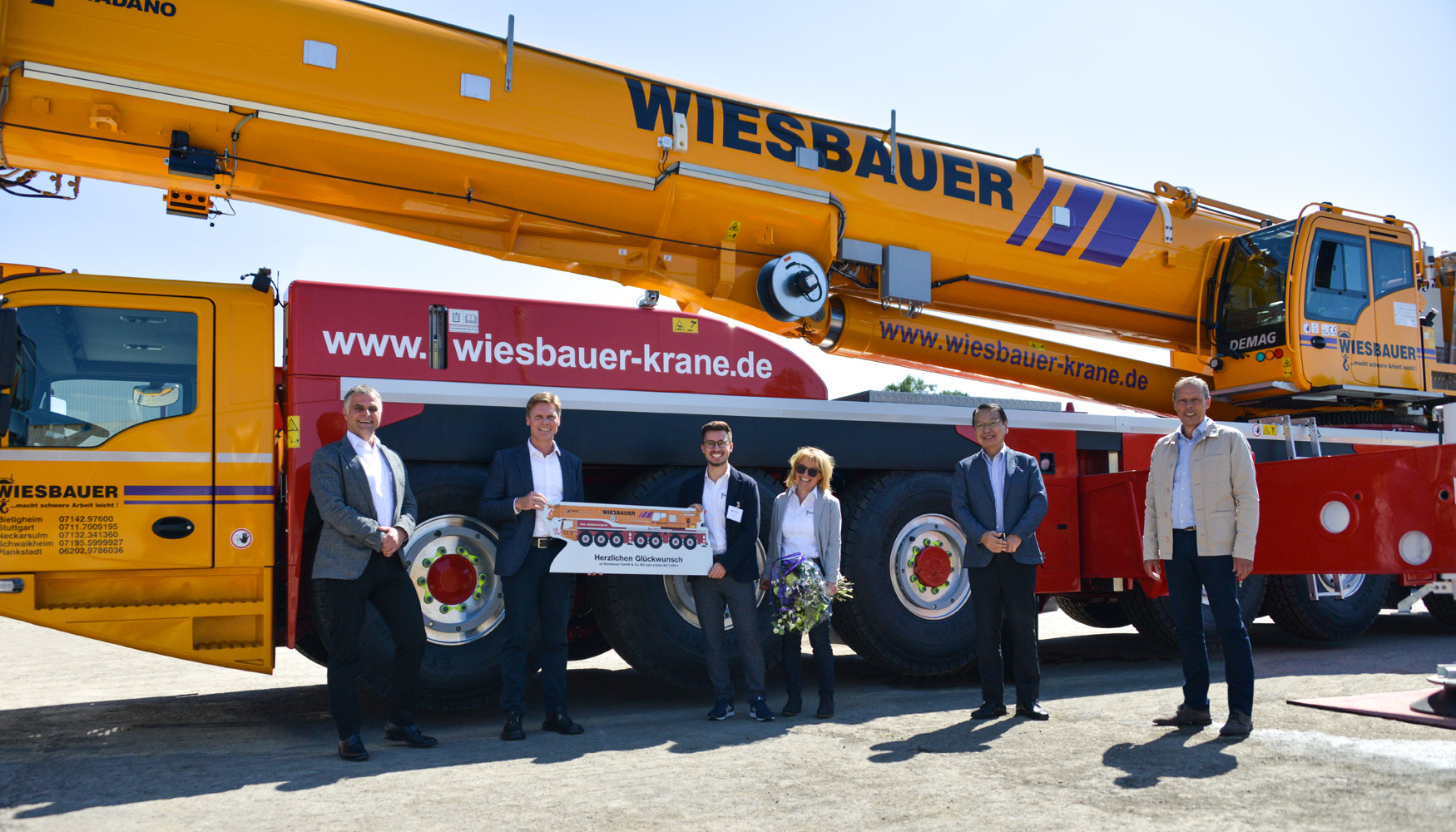 De izquierda a derecha: Jan Wieser, Frank Schrder, Florian Wiesbauer, Sabine Wiesbauer, Tadashi Suzuki y Michael Zieger...
